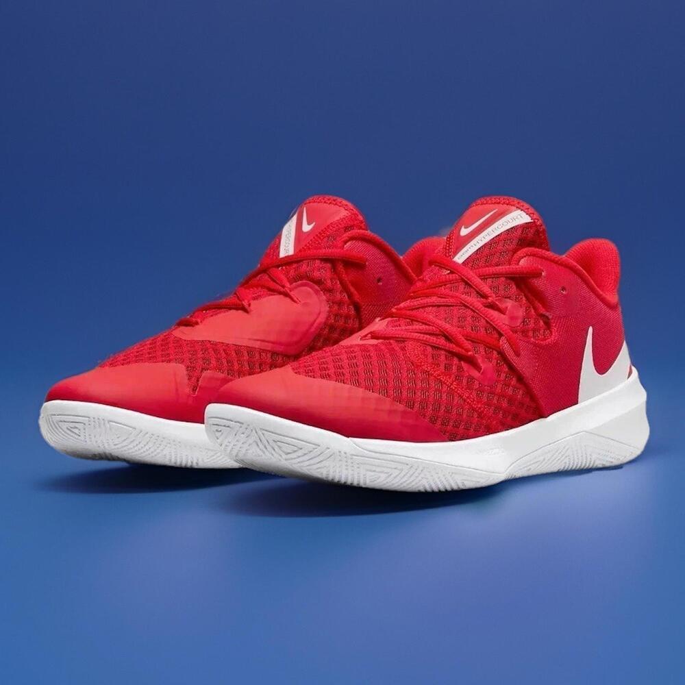 $89  Nike HyperSpeed Court Shoes Men’s Size 8.5  Volleyball Red White Tennis